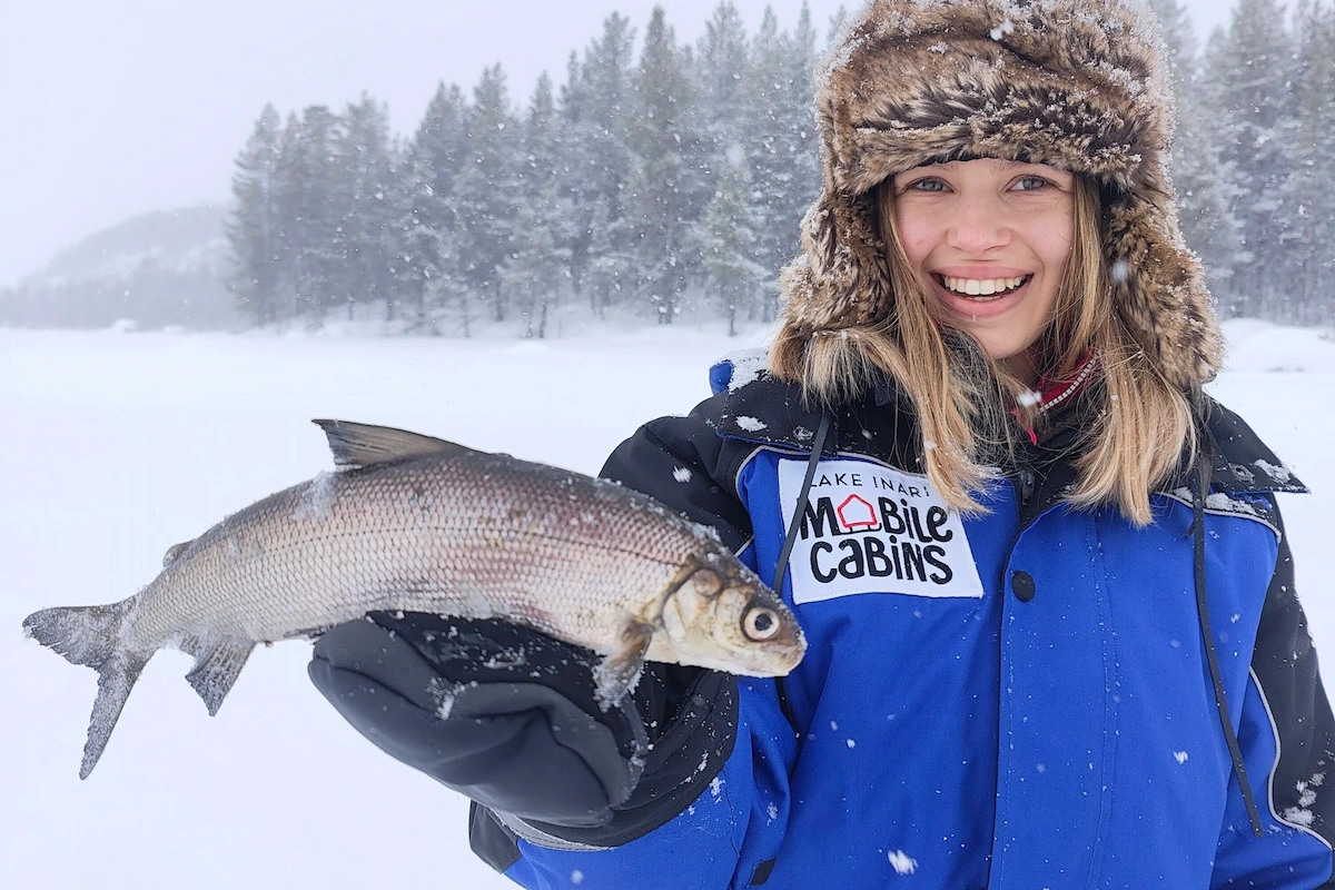 Ice fishing trip at Lake Inari by Galddoaivi Safaris