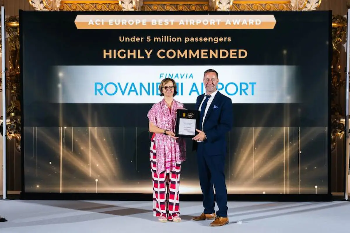 Finavia’s AOS system wins Digital Transformation Award, Rovaniemi Airport highly commended